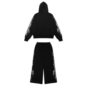 "TRIBAMETAL" HOODIE SET