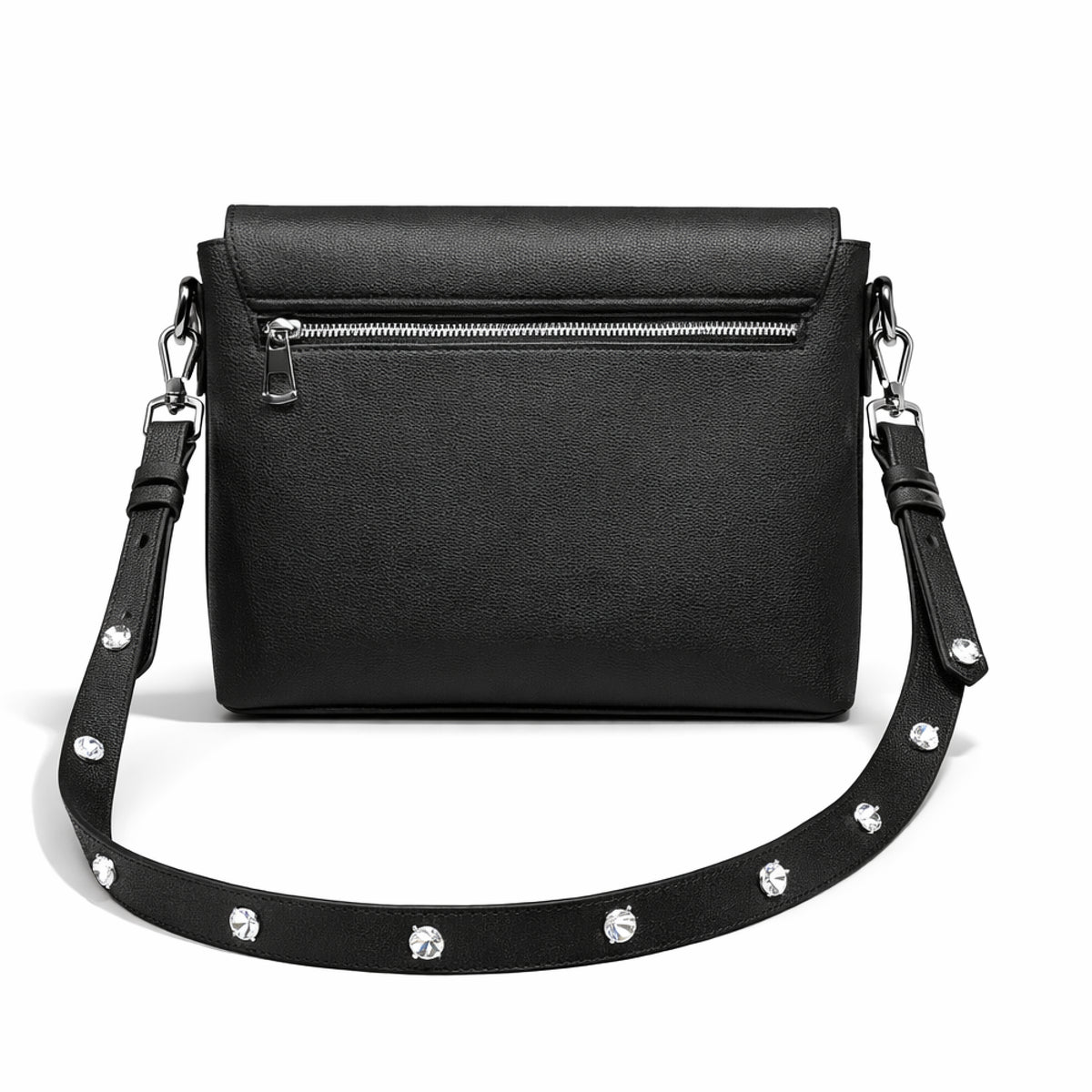 "TRIBAMETAL" LEATHER MESSENGER BAG