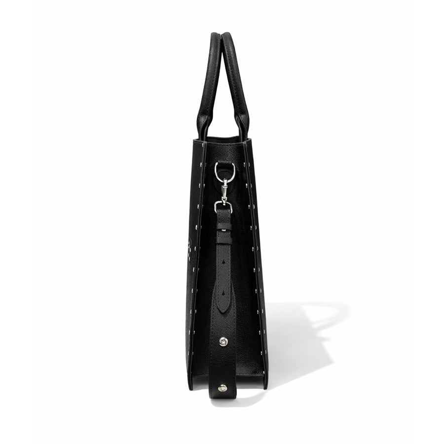 "TRIBAMETAL" LEATHER TOTE