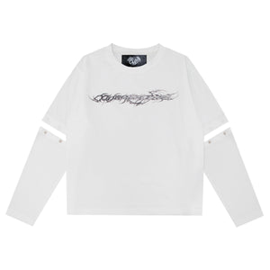 "TRIBAMETAL" LOGO TRNSFRMR L/S - ANGEL