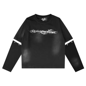 TRIBAMETAL LOGO TRNSFRMR L/S - ONYX tee by OVD - view 1