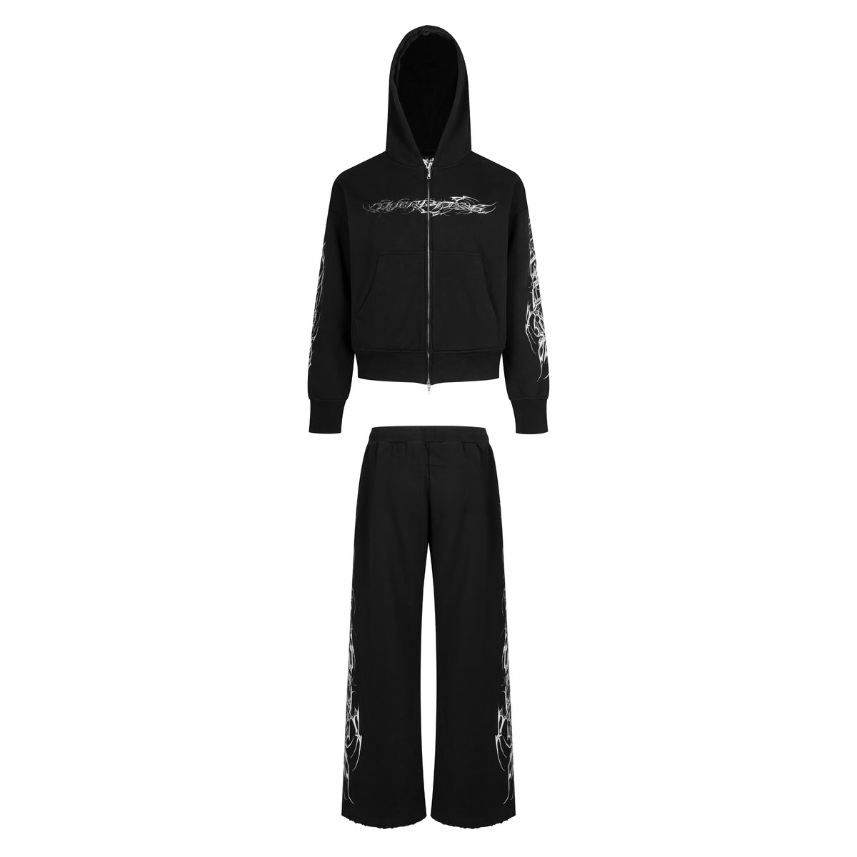"TRIBAMETAL" ZIP UP SET