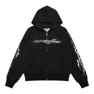 TRIBAMETAL ZIP UP zip-up hoodie by OVD - view 1
