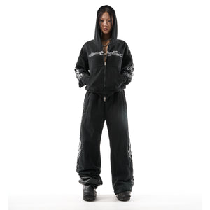 "TRIBAMETAL" ZIP UP SET