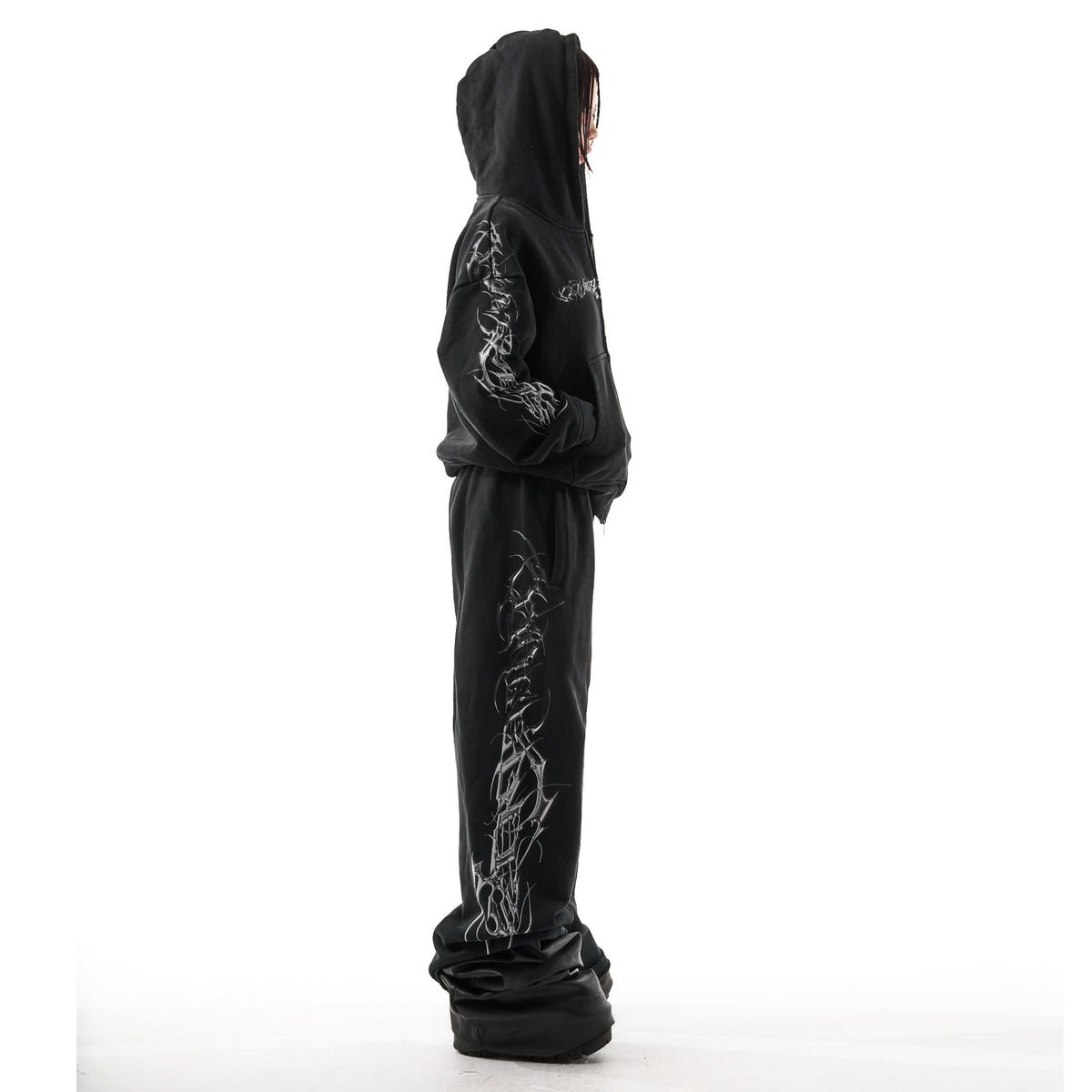 TRIBAMETAL ZIP UP SET zip-up hoodie by OVD - view 2
