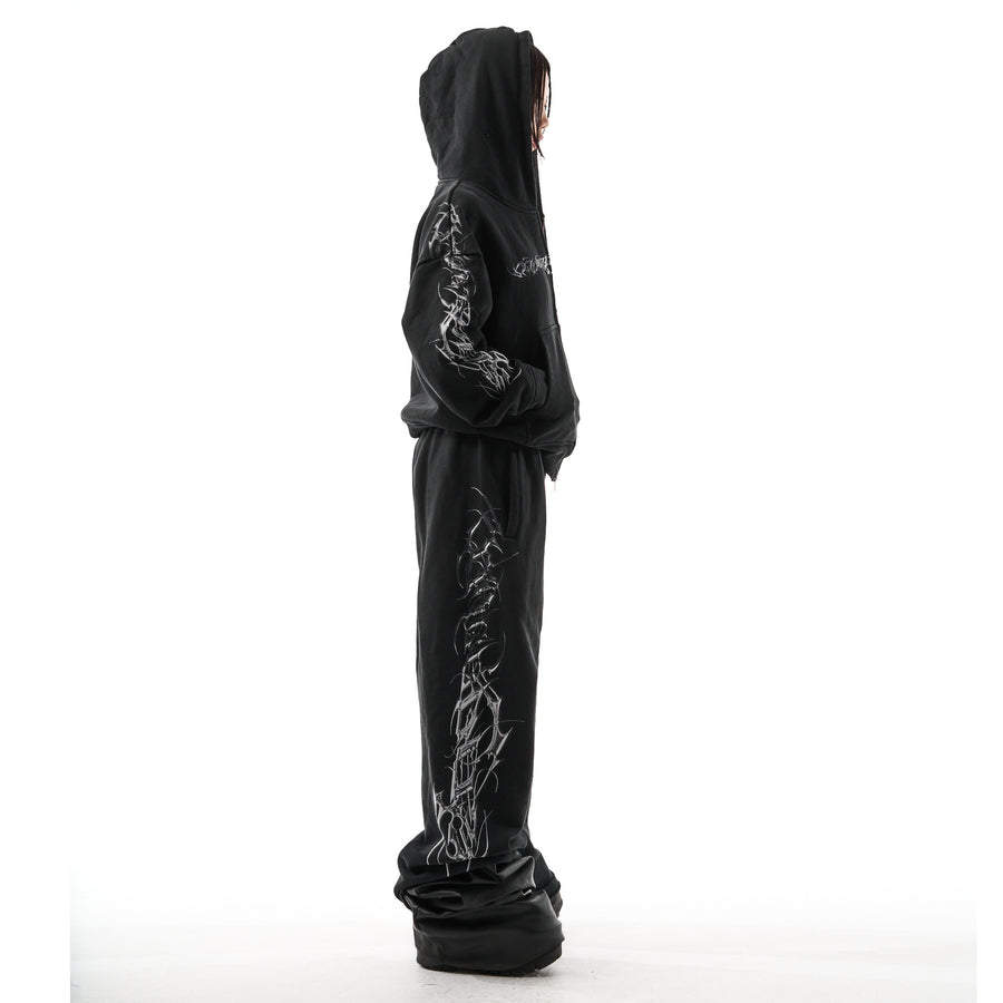 "TRIBAMETAL" ZIP UP SET