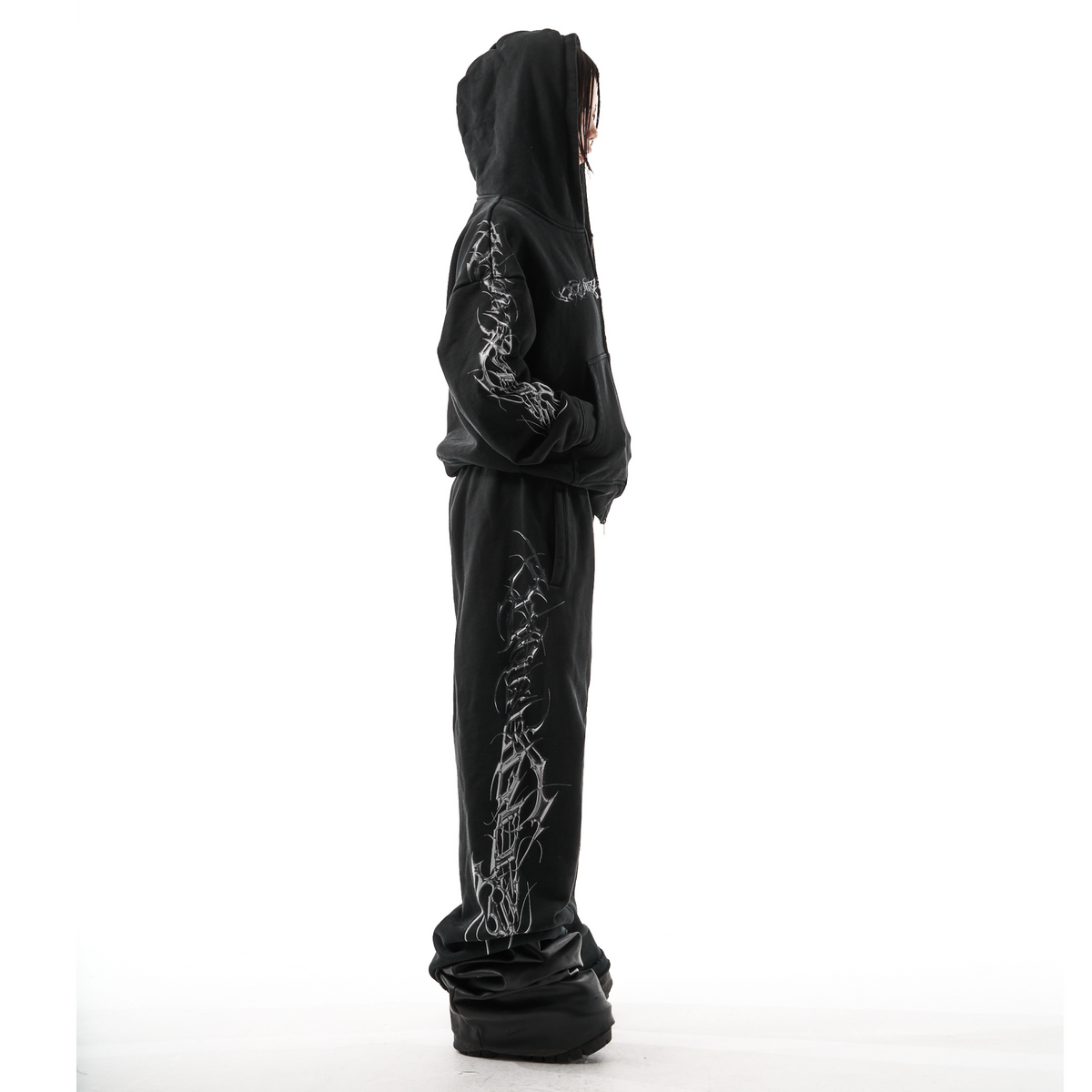 "TRIBAMETAL" HOODIE SET