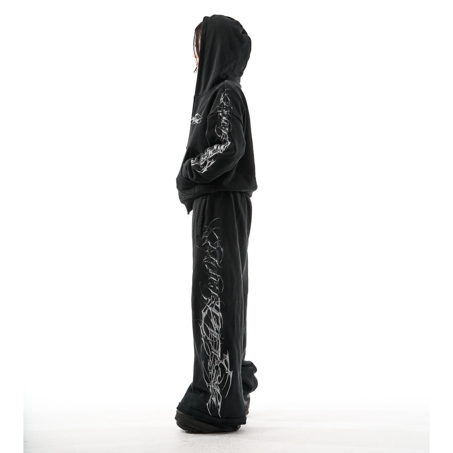 "TRIBAMETAL" ZIP UP SET