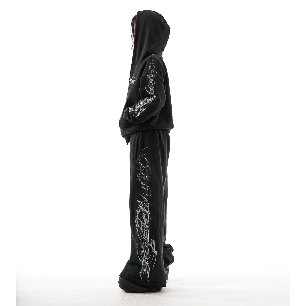 "TRIBAMETAL" HOODIE SET