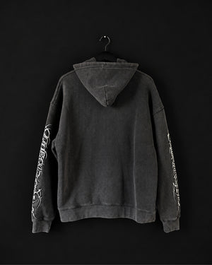 "TRIBAMETAL" WASHED ZIP UP