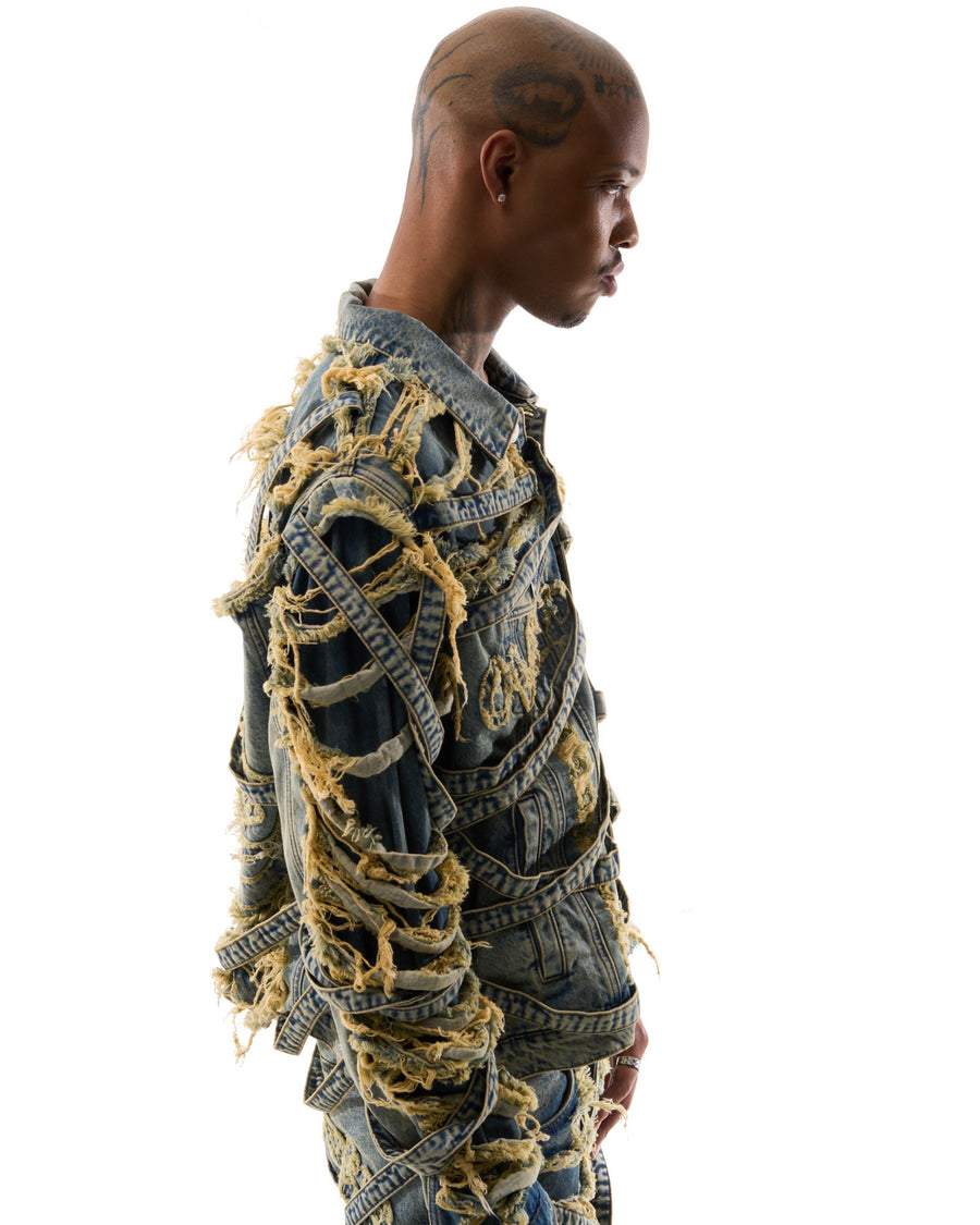 "VENIM" JACKET - LIGHTWASH