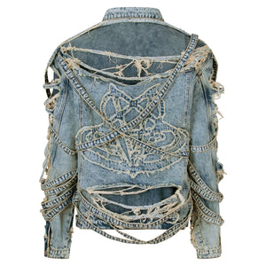 "VENIM" JACKET - LIGHTWASH