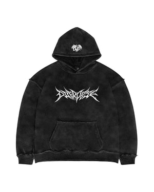 "HVY MTL" WASHED HOODIE