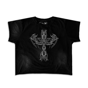 WINGS OR DEATH TEE - MIDNIGHT tee by OVD - view 1