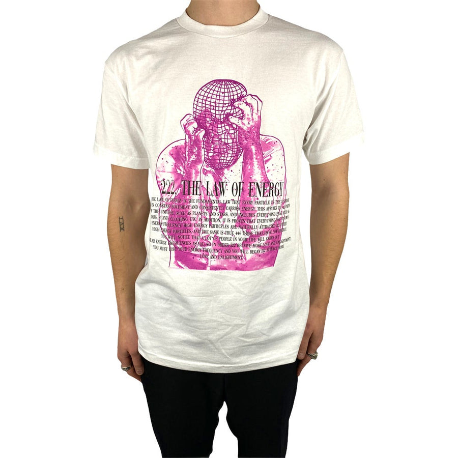 “222. THE LAW OF ENERGY” - WHITE TEE