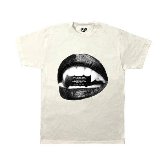 “LUST AT FIRST BITE” - WHITE TEE