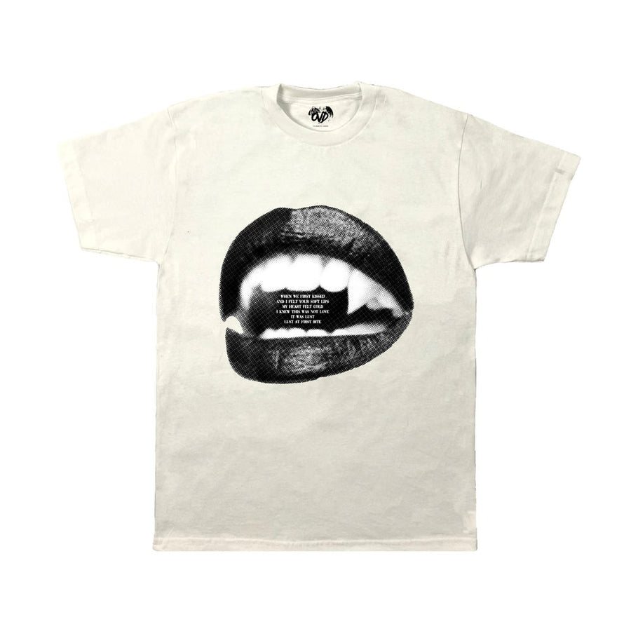 “LUST AT FIRST BITE” - WHITE TEE