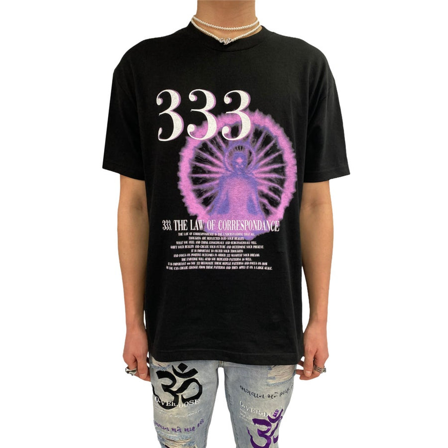 "333" - BLACK TEE