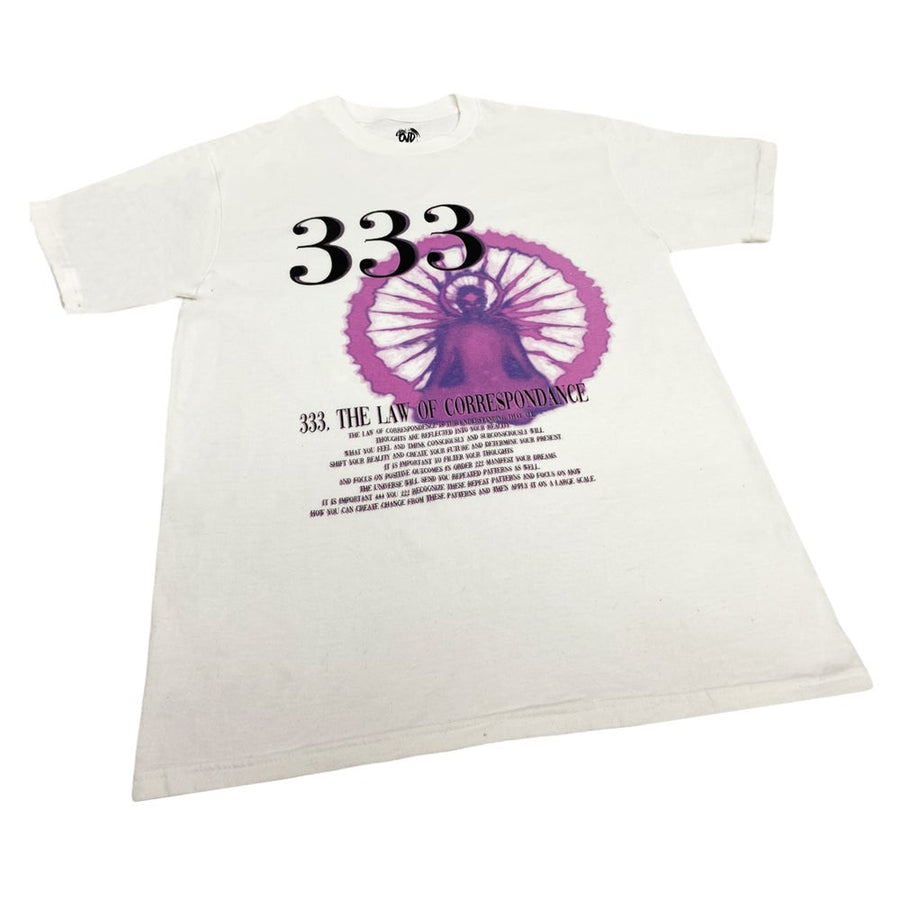 “333” - WHITE TEE