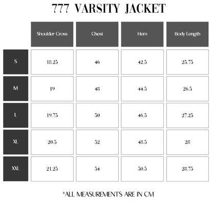 "777 VARSITY JACKET"