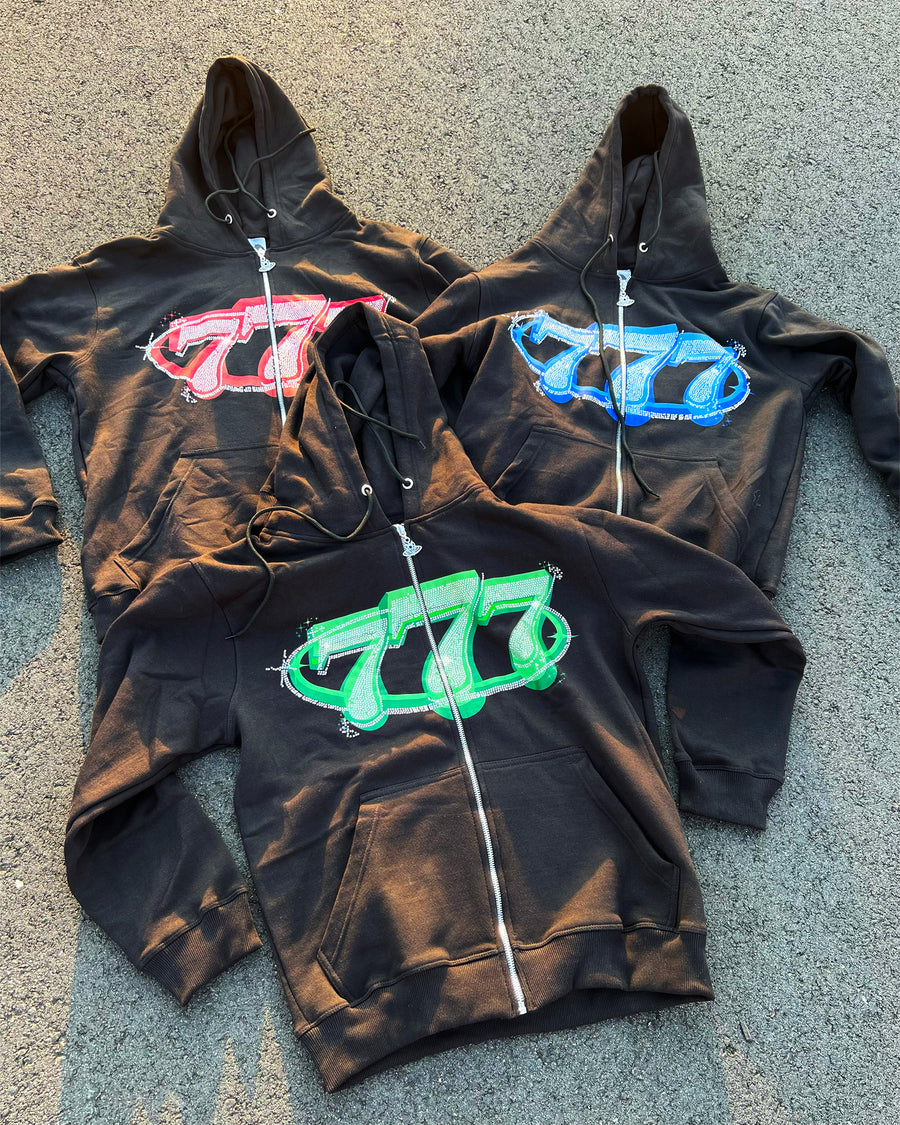"777 ZIP UP - BLUE"