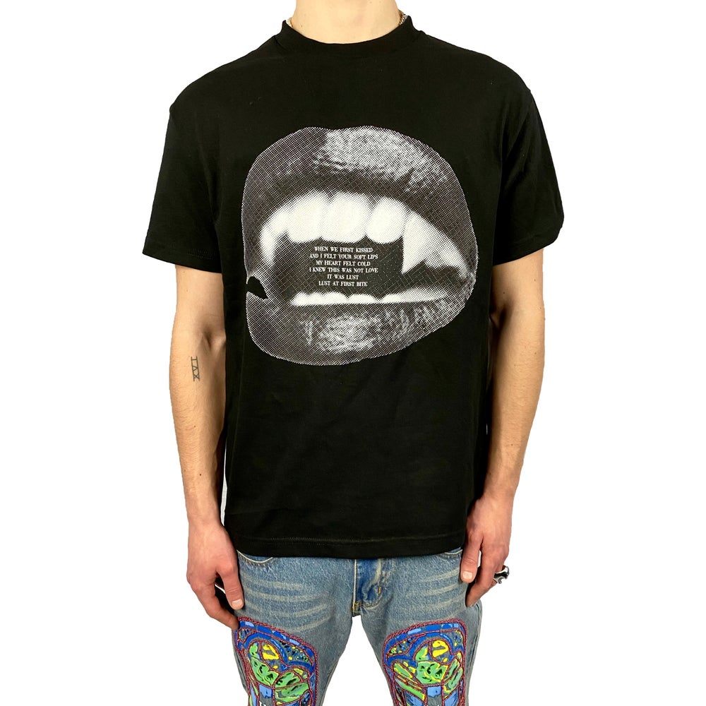“LUST AT FIRST BITE” - BLACK TEE