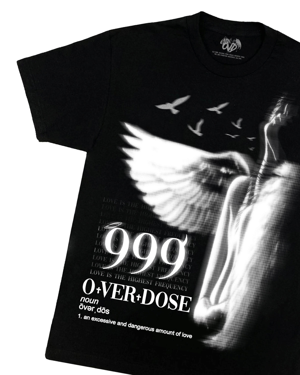 999 TEE - BLACK tee by OVD - view 2