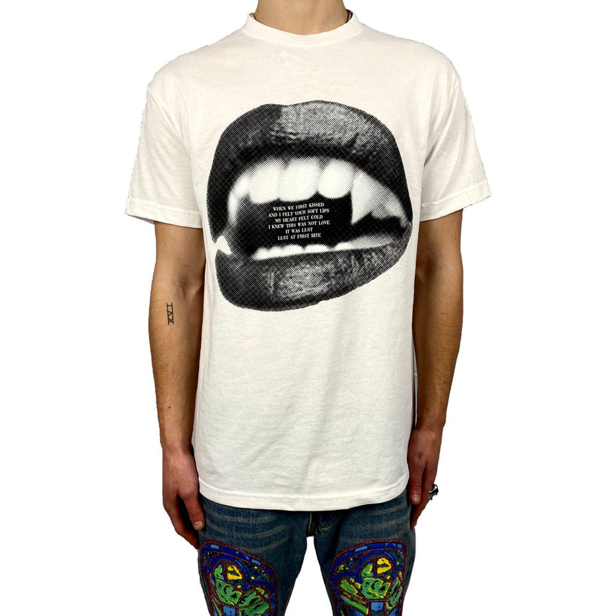 “LUST AT FIRST BITE” - WHITE TEE