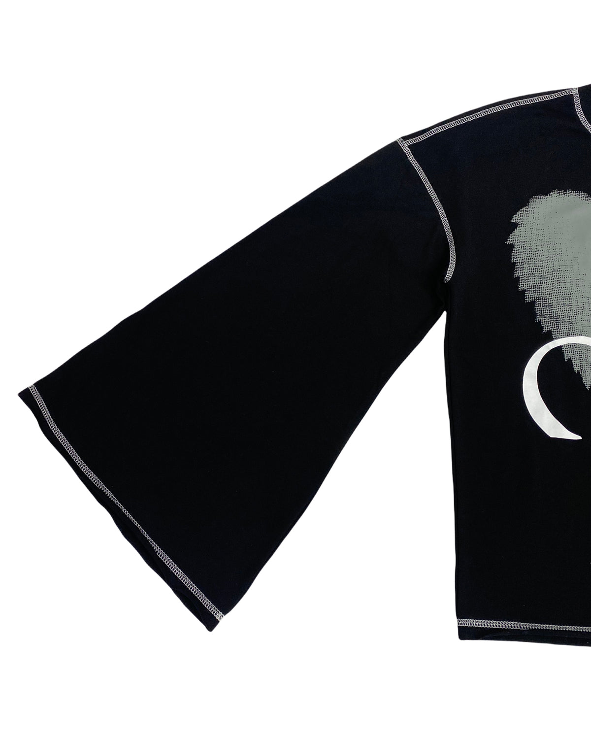 HEAVYWEIGHT CONTRAST LONG SLEEVE - BLACK tee by OVD - view 3