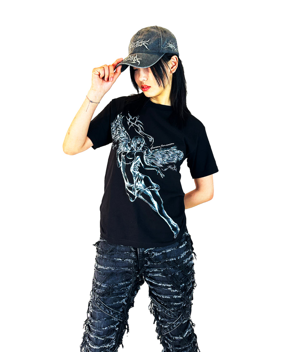 "DIVINE FEMININE" - BLACK TEE