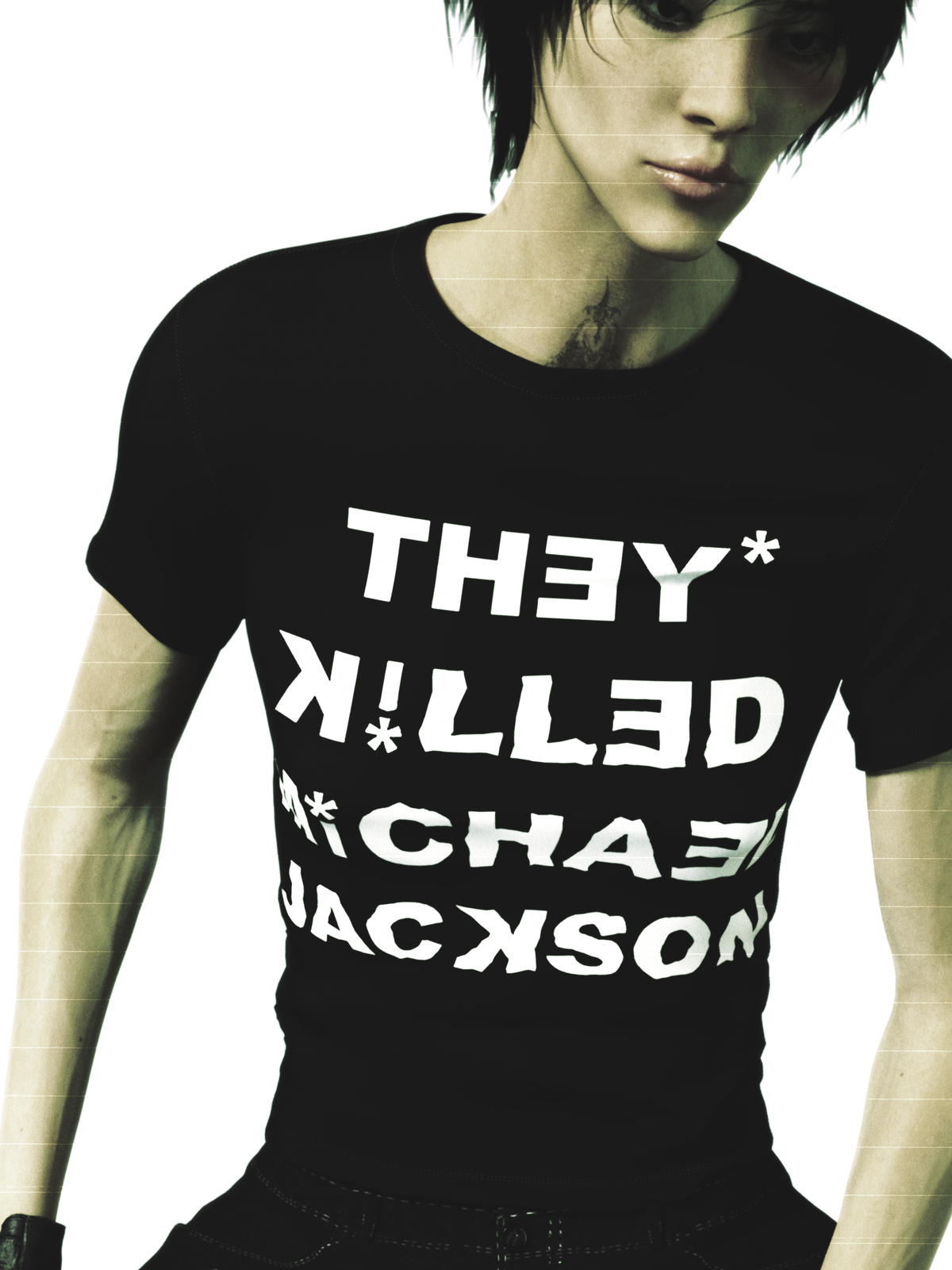 THEY KILLED MICHAEL JACKSON - BLACK tee by OVD - view 2