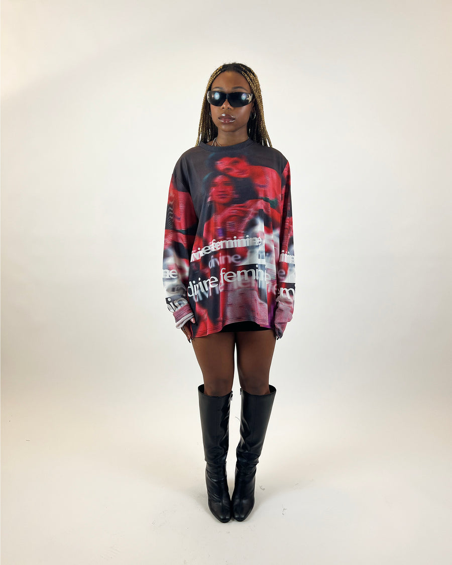 "DIVINE FEMININE" MESH L/S