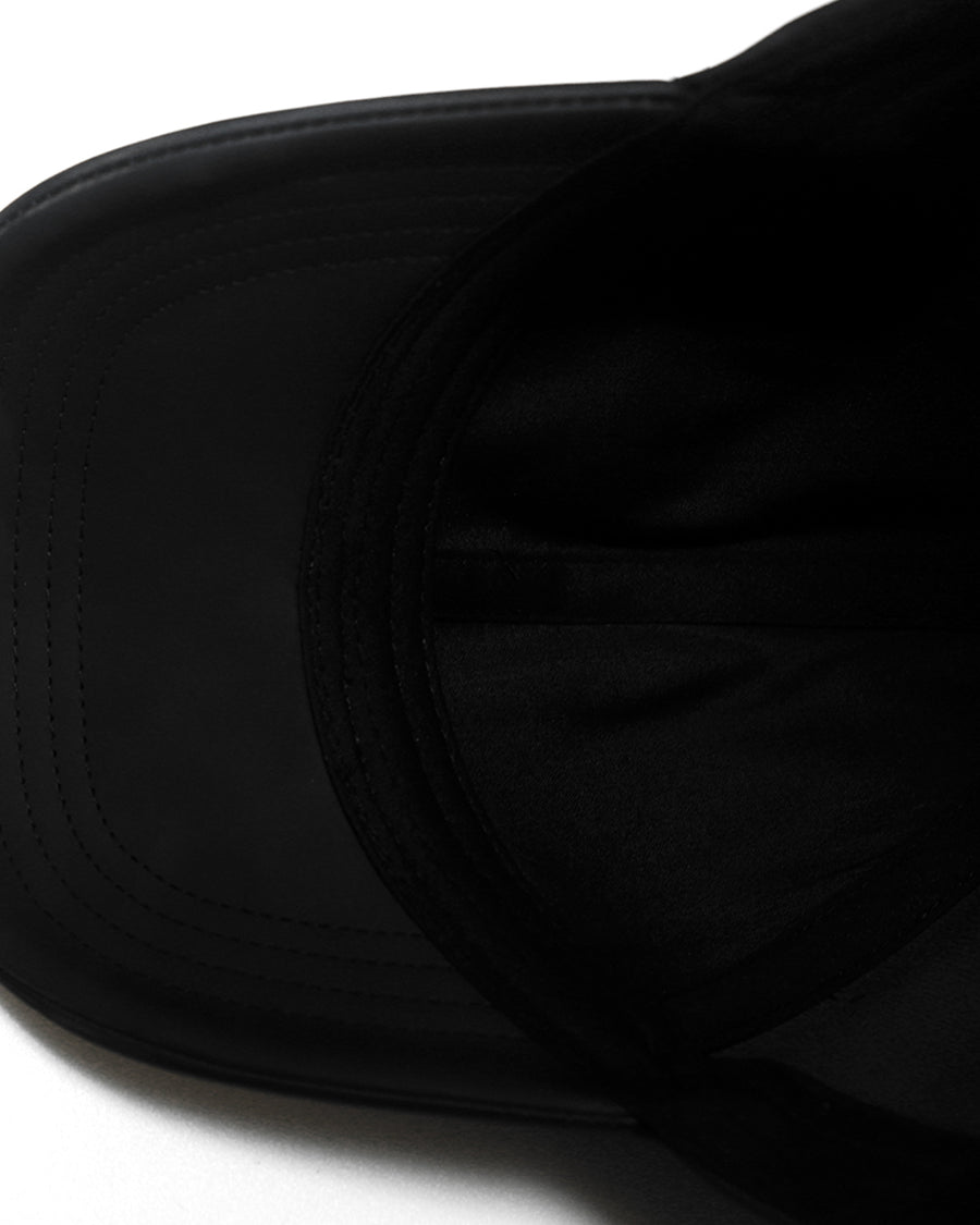 "CROSS LEATHER CAP - BLACK"