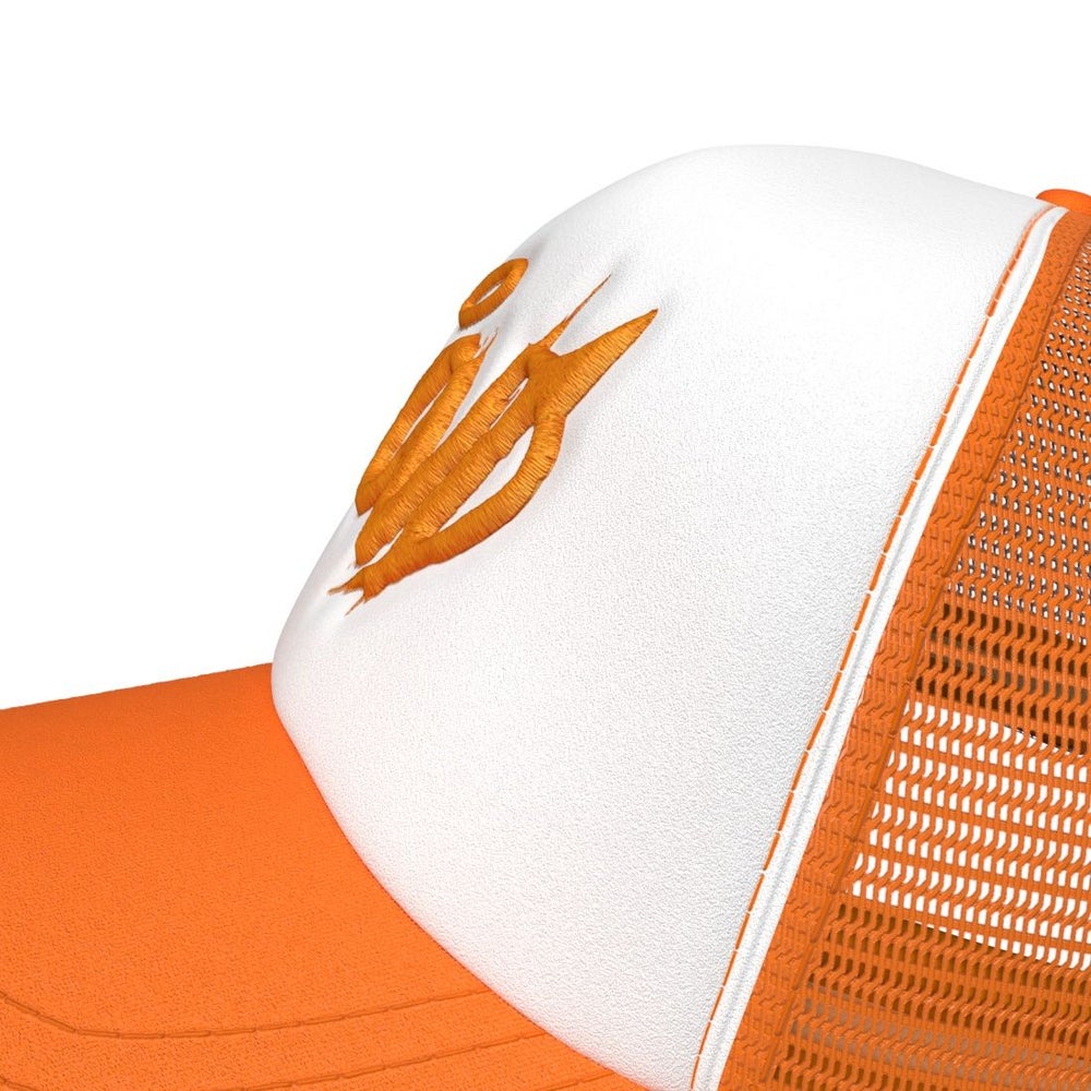 “SUNSET ORANGE TRUCKER HAT”