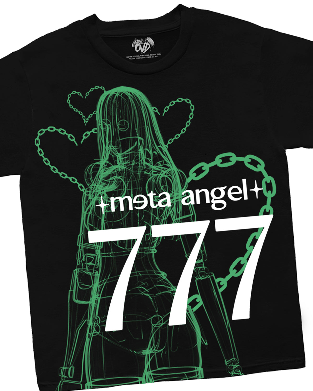 META ANGEL 777 - CYBERGREEN tee by OVD - view 2