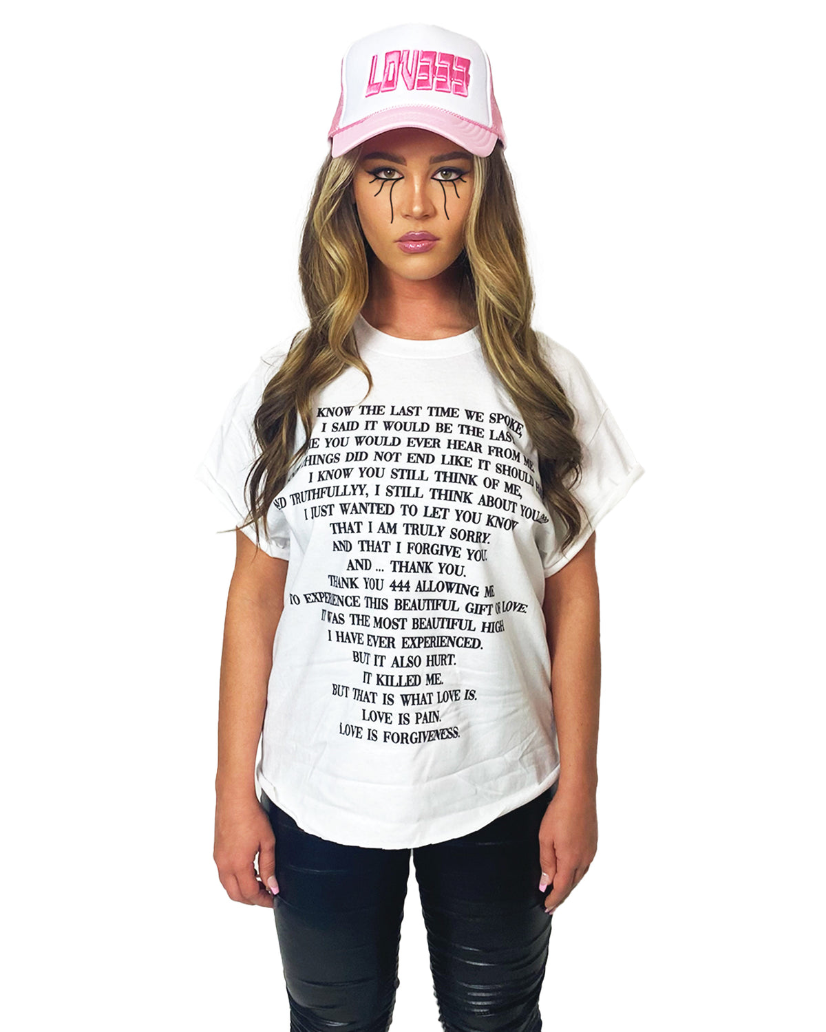 A LETTER 222 MY EX WHITE TEE tee by OVD - view 2