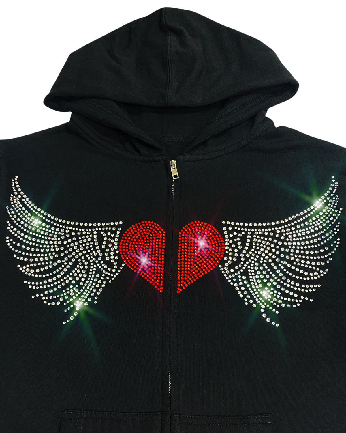 ANGEL OF LOVE ZIP UP zip-up hoodie by OVD - view 2