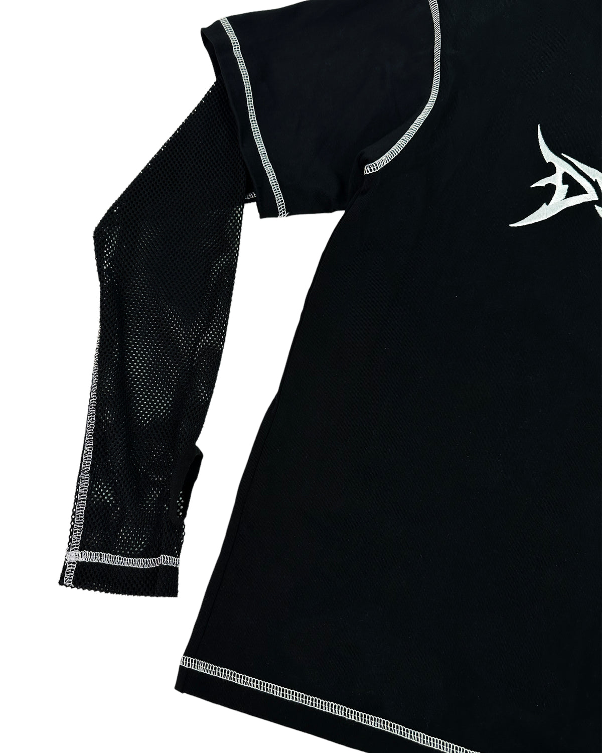 HVY MTL MESH L/S TEE - BLACK tee by OVD - view 2