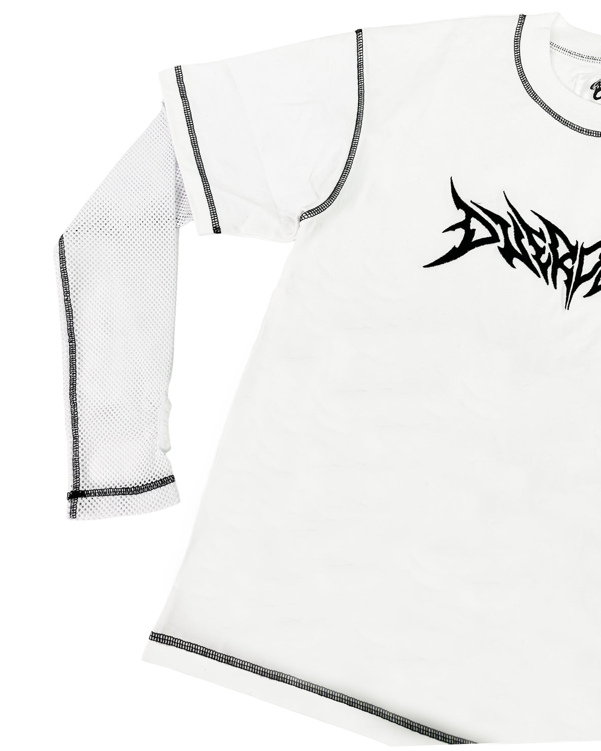 HVY MTL MESH L/S TEE - WHITE tee by OVD - view 2