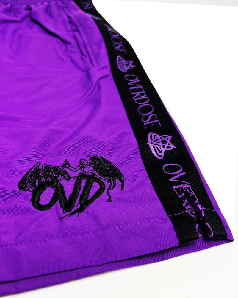 "NYLON SHORTS - PURPLE"