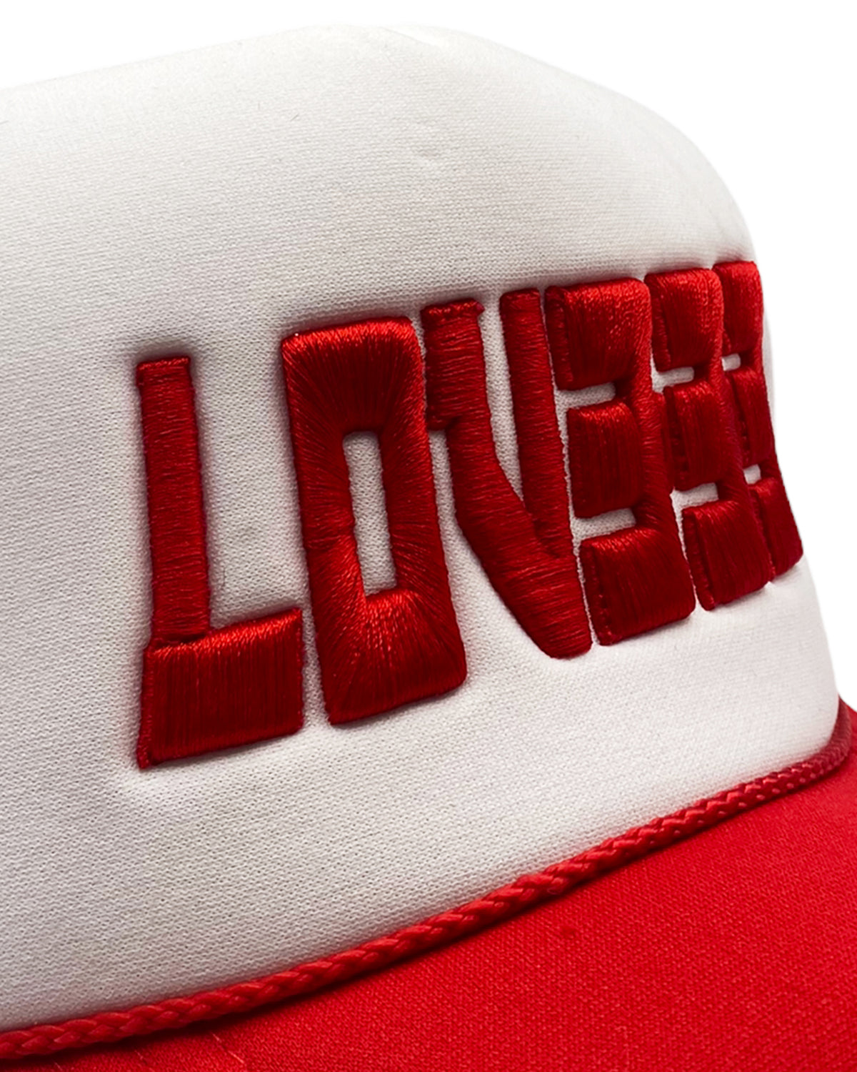 "LOV333" TRUCKER - RED