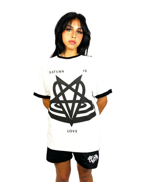 "RINGER TEE - BLACK"