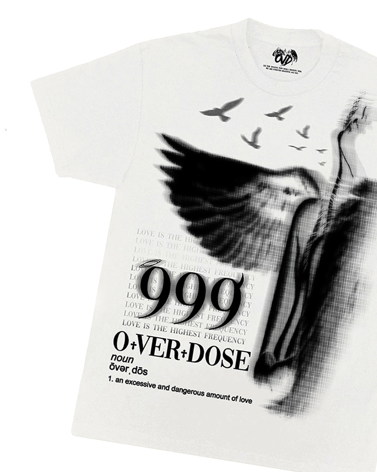 999 TEE - WHITE tee by OVD - view 2
