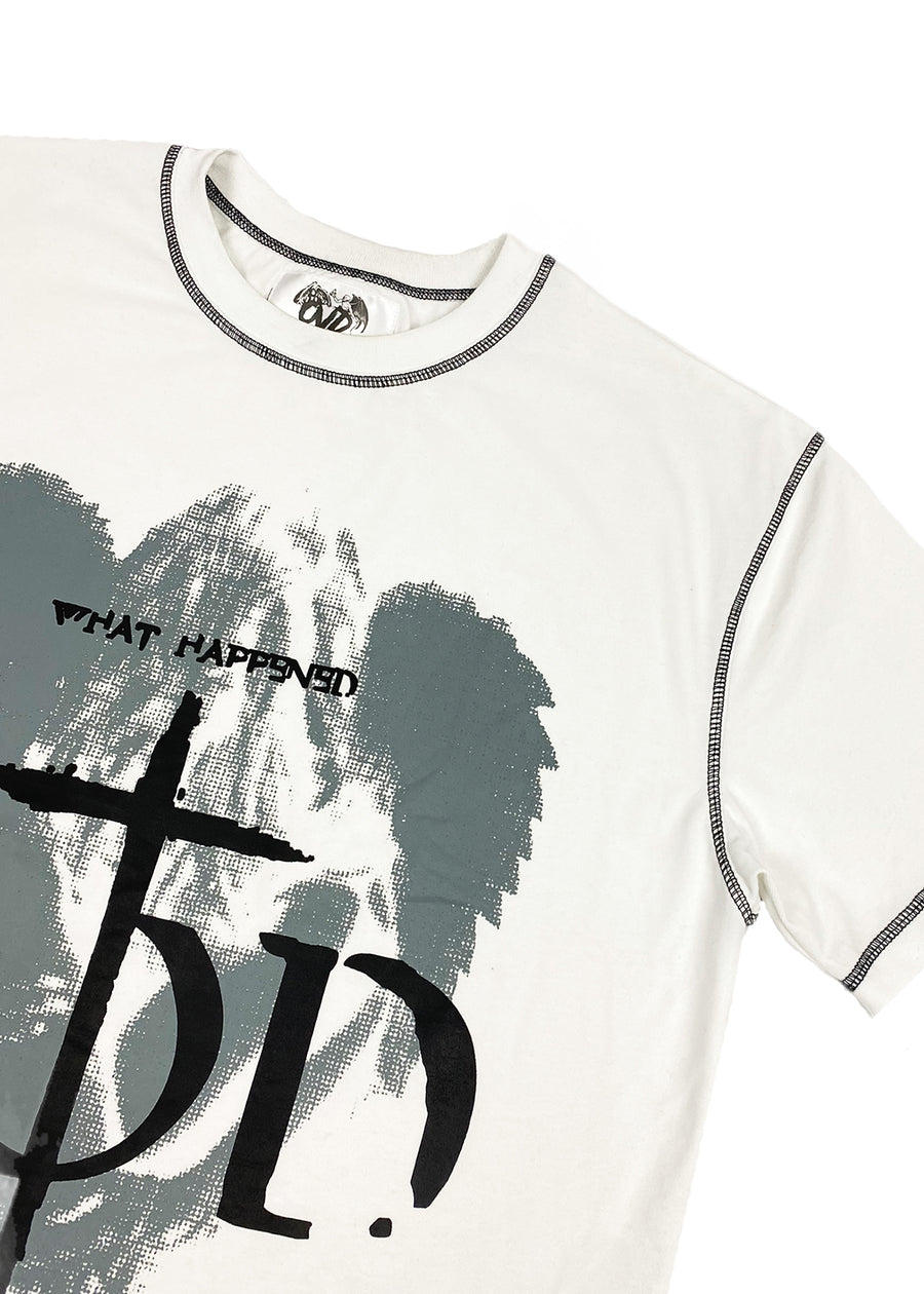 "HEAVYWEIGHT CONTRAST TEE" - WHITE