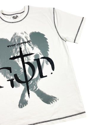 "HEAVYWEIGHT CONTRAST TEE" - WHITE