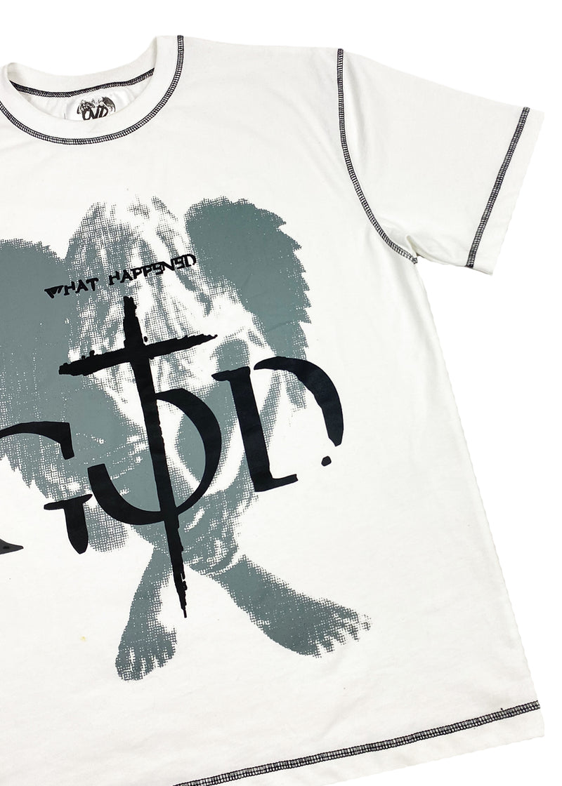 "HEAVYWEIGHT CONTRAST TEE" - WHITE