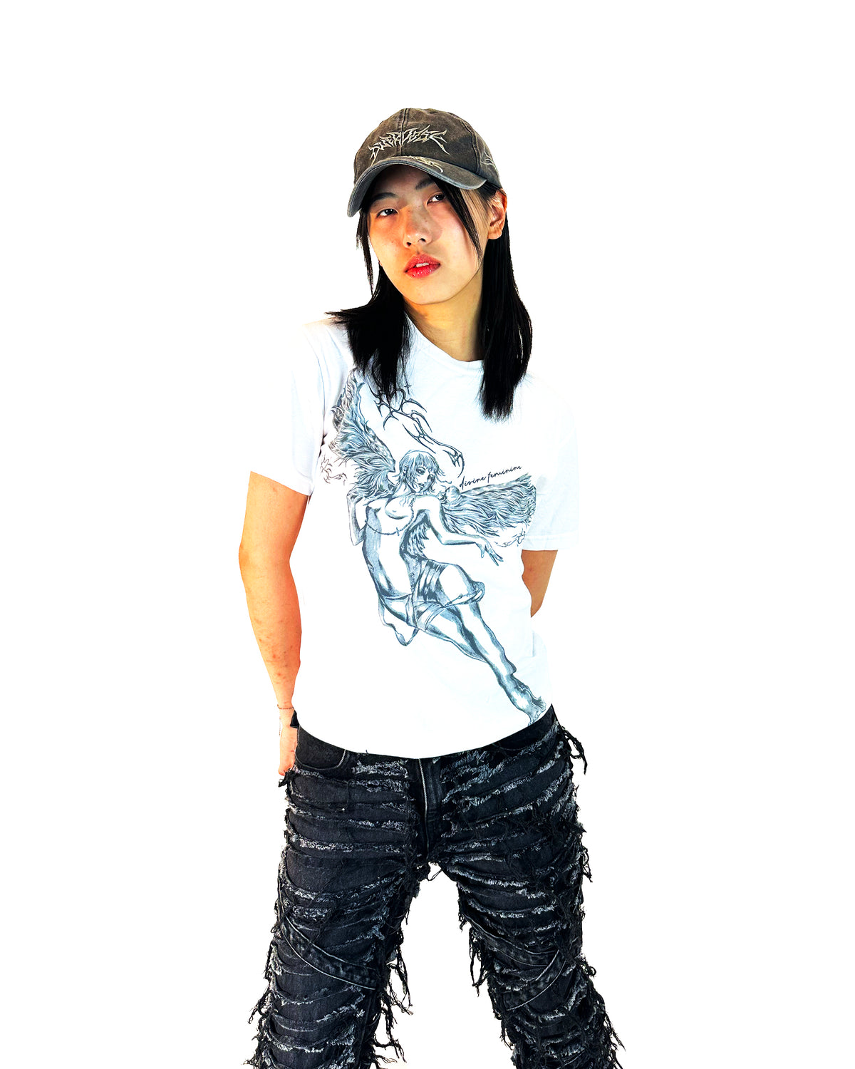 DIVINE FEMININE - WHITE TEE tee by OVD - view 3