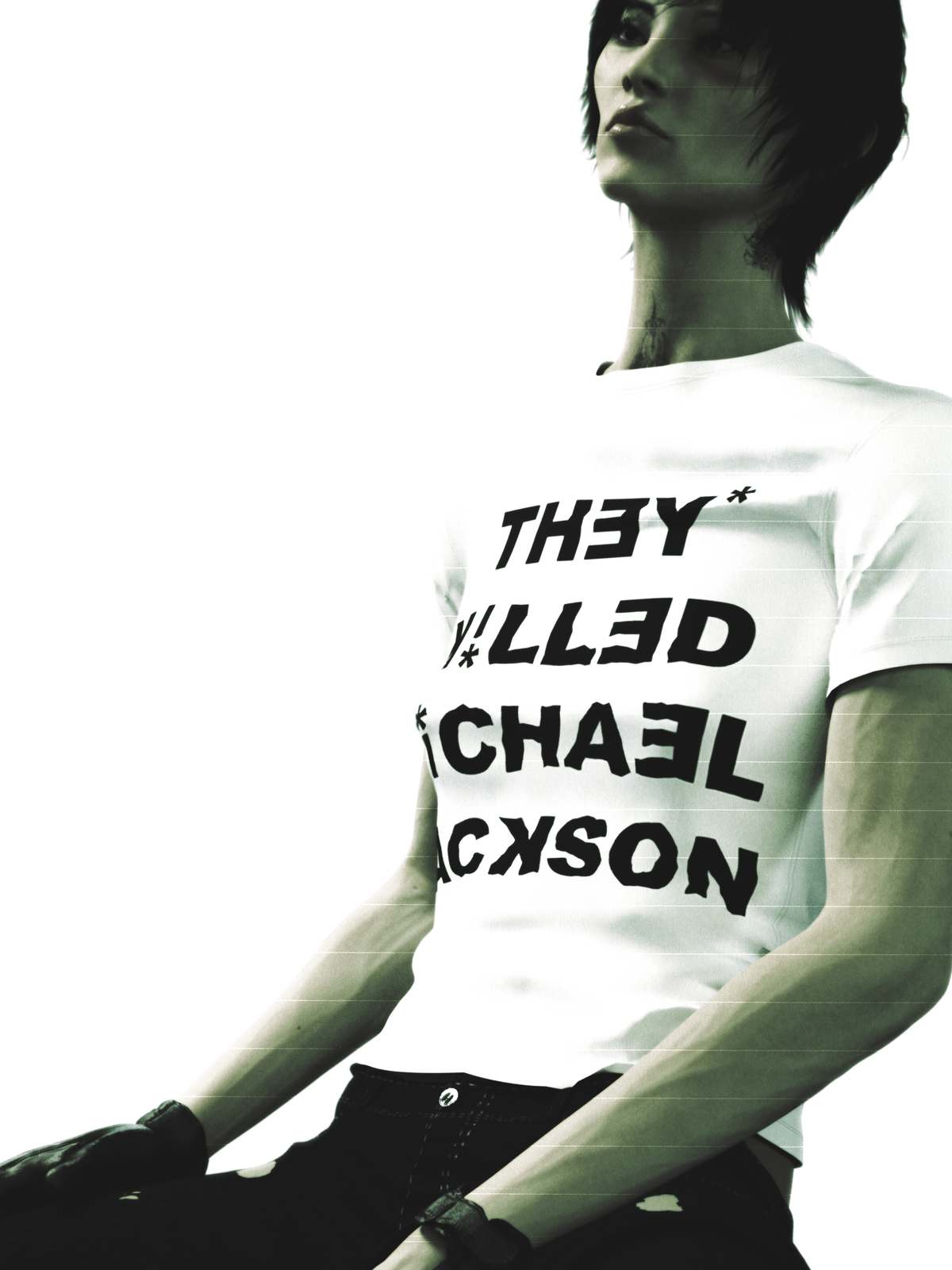 THEY KILLED MICHAEL JACKSON - WHITE tee by OVD - view 2
