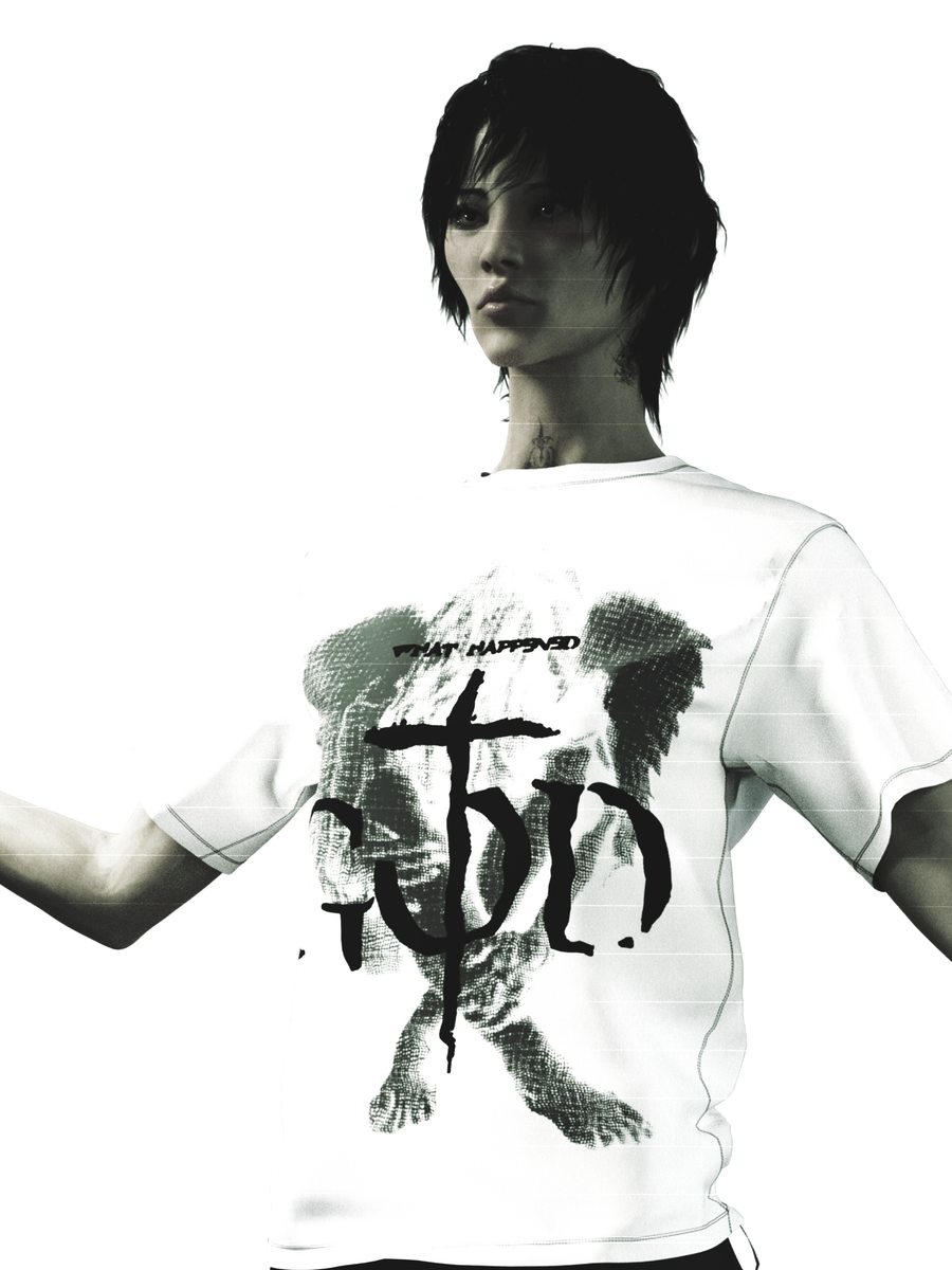 "HEAVYWEIGHT CONTRAST TEE" - WHITE